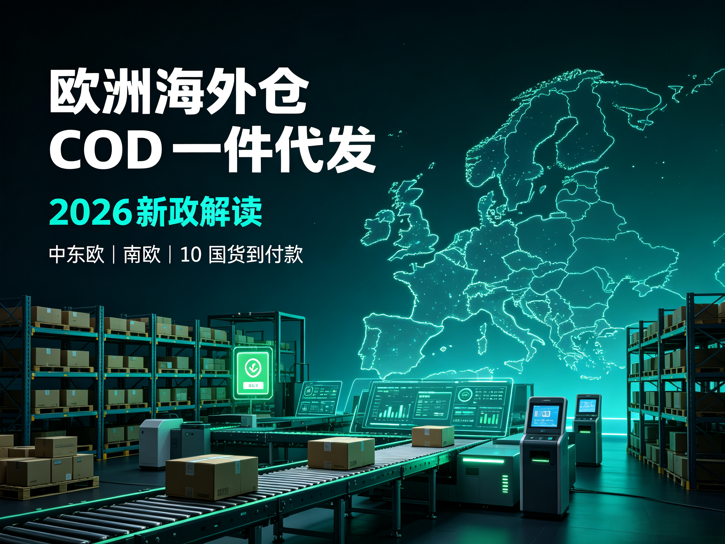 欧洲海外仓COD一件代发2026新政解读封面图设计